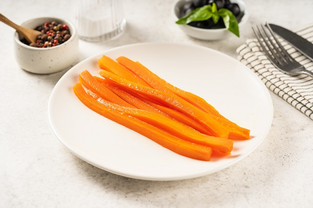 Карамелизированная морковь.