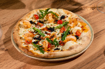 Фокачча с креветками